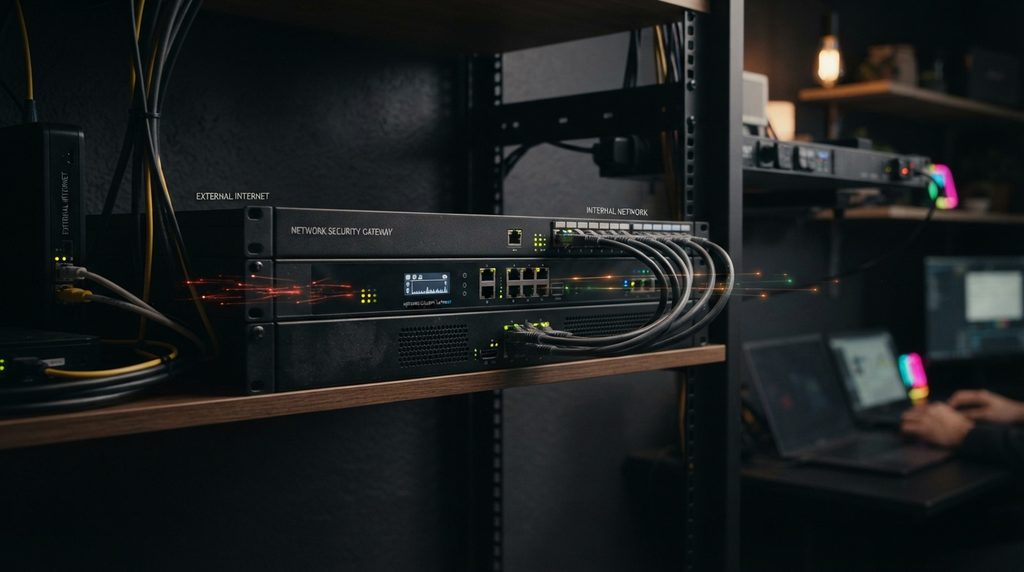 Firewall protecting a computer network from unauthorized connections