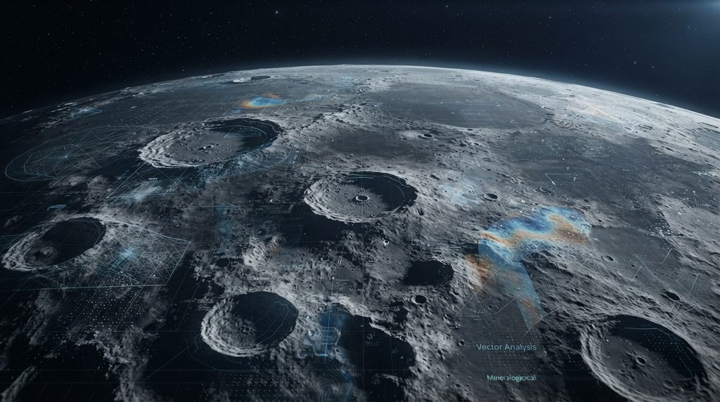 NASA and IBM AI model analyzing the Moon