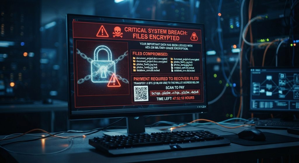Ransomware attack and data security