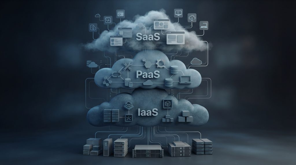 SaaS vs PaaS vs IaaS cloud service models comparison